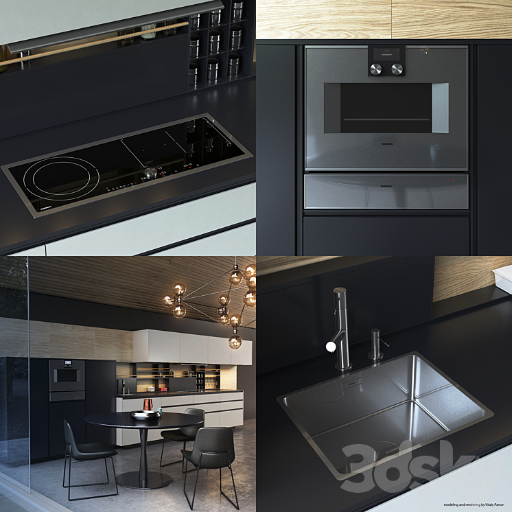 Kitchen Poliform Varenna My Planet 3DS Max - thumbnail 2