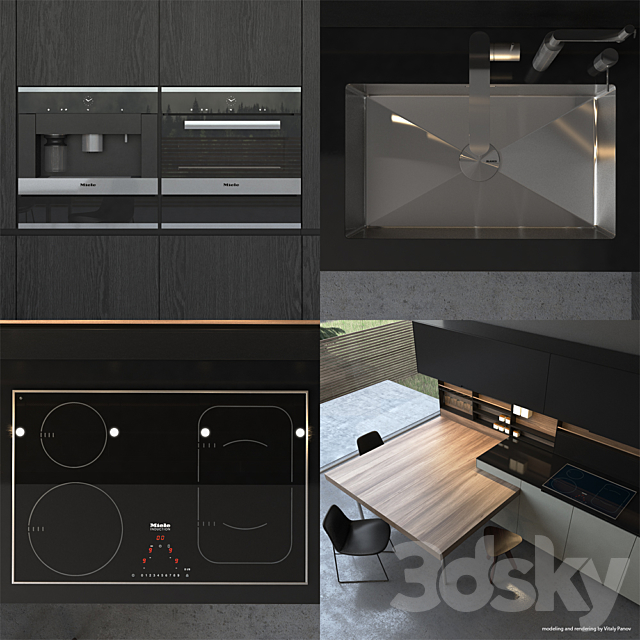 Kitchen Poliform Varenna Phoenix 3DSMax File - thumbnail 2