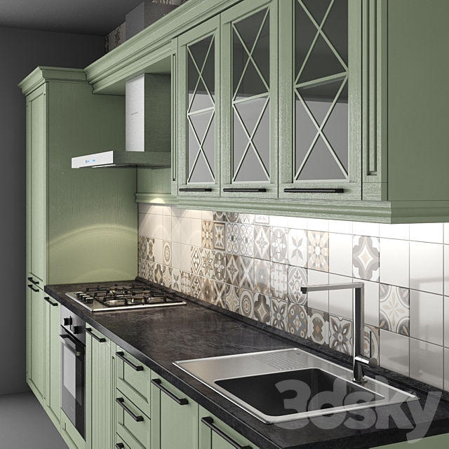 Kitchen portofino 3DS Max Model - thumbnail 3