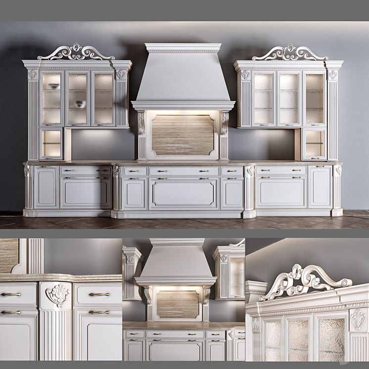 Kitchen Prestige Regina Dama 3DS Max - thumbnail 1