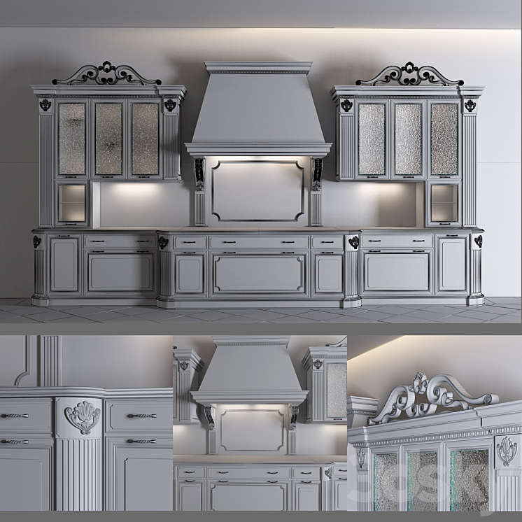 Kitchen Prestige Regina Dama 3DS Max - thumbnail 2