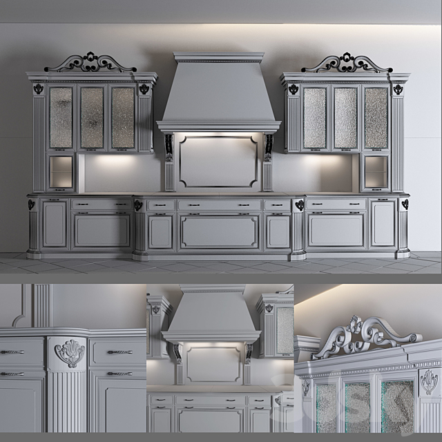 Kitchen Prestige Regina Dama 3DSMax File - thumbnail 2