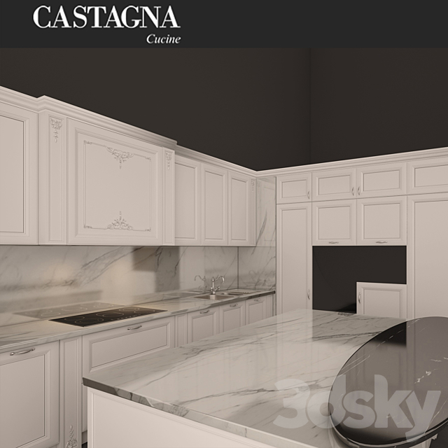 Kitchen Princess CASTAGNA Sucine 3DS Max Model - thumbnail 2