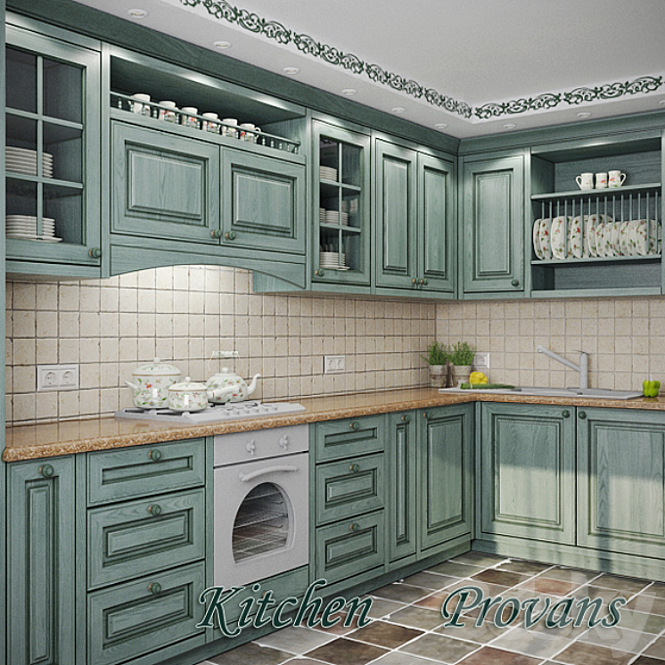 Kitchen "Provence" 3DS Max - thumbnail 2