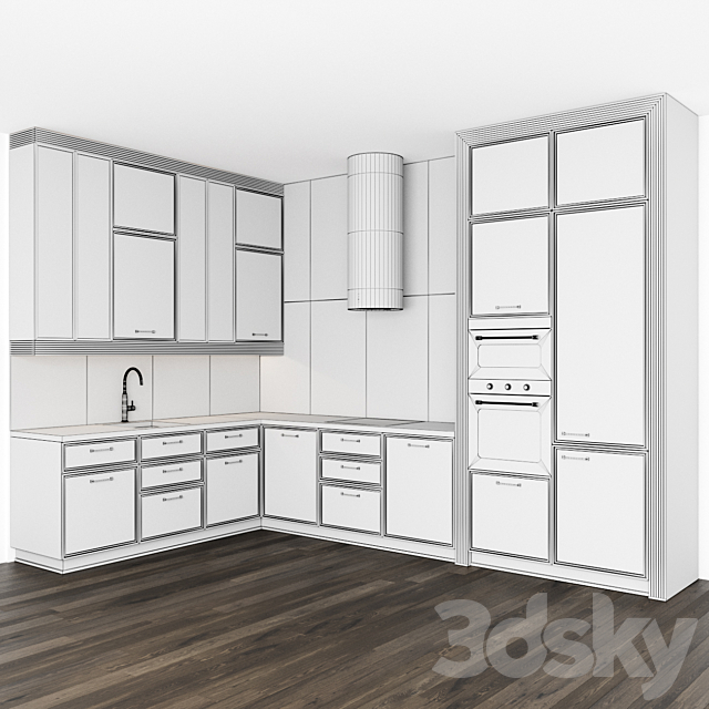 Kitchen Ritz Giulia Novars 3DS Max Model - thumbnail 5