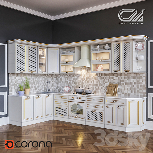 Kitchen “Roxana” 3DSMax File - thumbnail 1