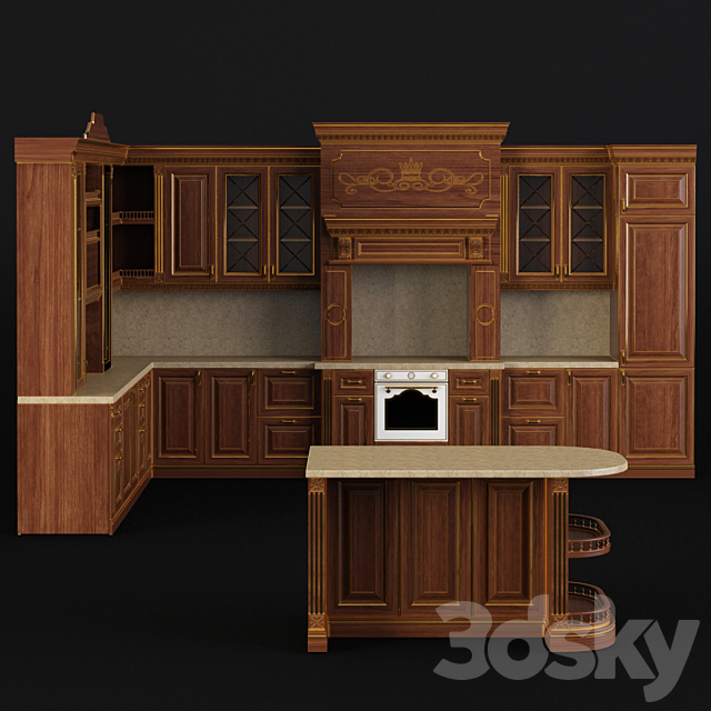 Kitchen. Sameba 3DSMax File - thumbnail 2