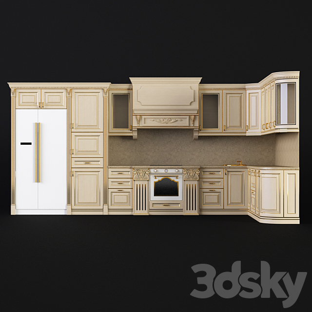 Kitchen. Sameba 3DSMax File - thumbnail 1