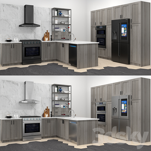 Kitchen Samsung Chef Collection 3DSMax File - thumbnail 1