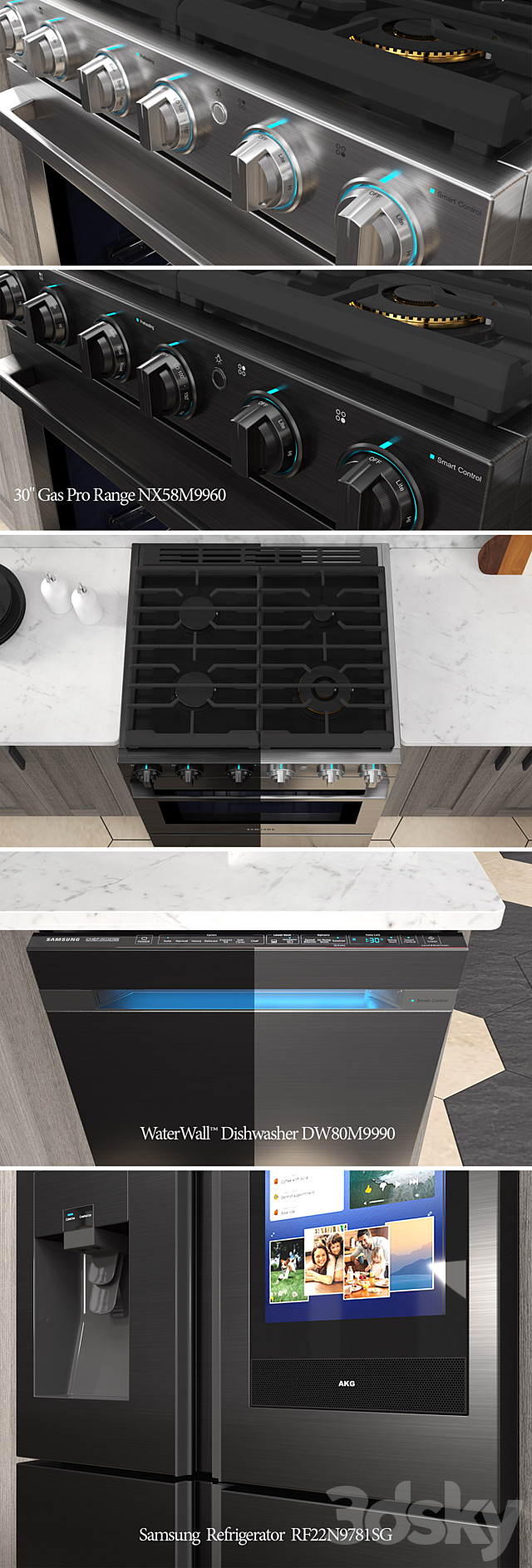 Kitchen Samsung Chef Collection 3DSMax File - thumbnail 2