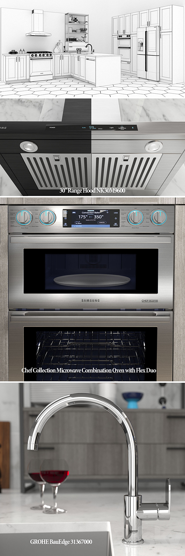 Kitchen Samsung Chef Collection 3DSMax File - thumbnail 3