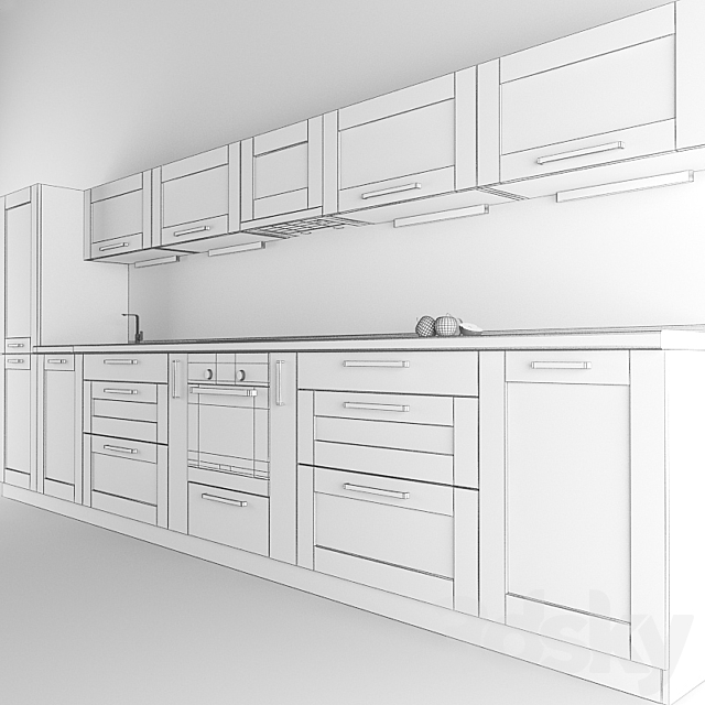 Kitchen Scandinavian 3DSMax File - thumbnail 3