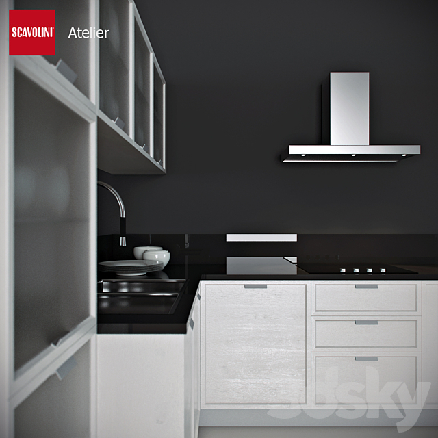 Kitchen Scavolini – Atelier 3DSMax File - thumbnail 3