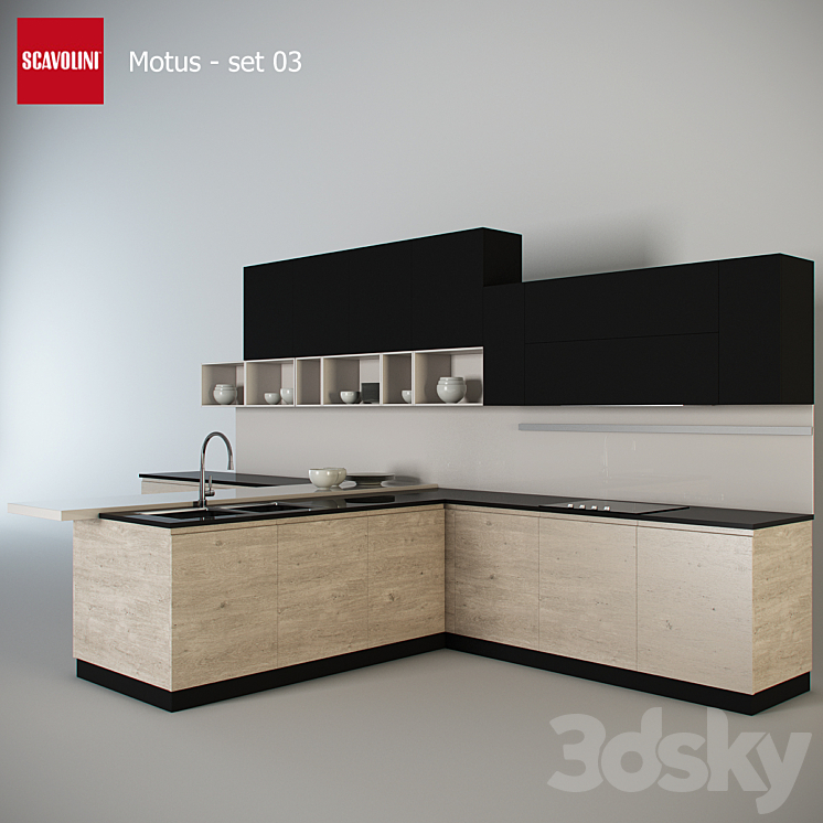 Kitchen Scavolini – Motus set 3 3DS Max - thumbnail 1