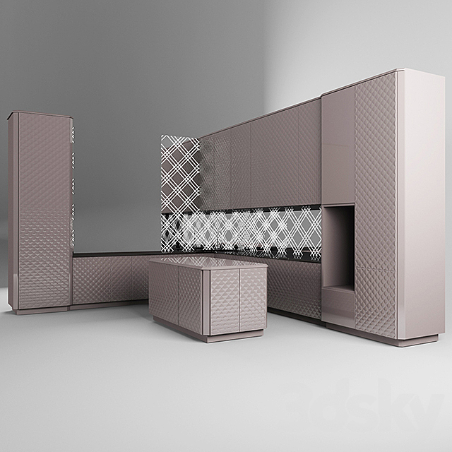 kitchen SCIC Sartoria 3DS Max Model - thumbnail 2