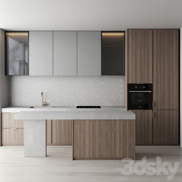 Kitchen set 10 3DS Max - thumbnail 1