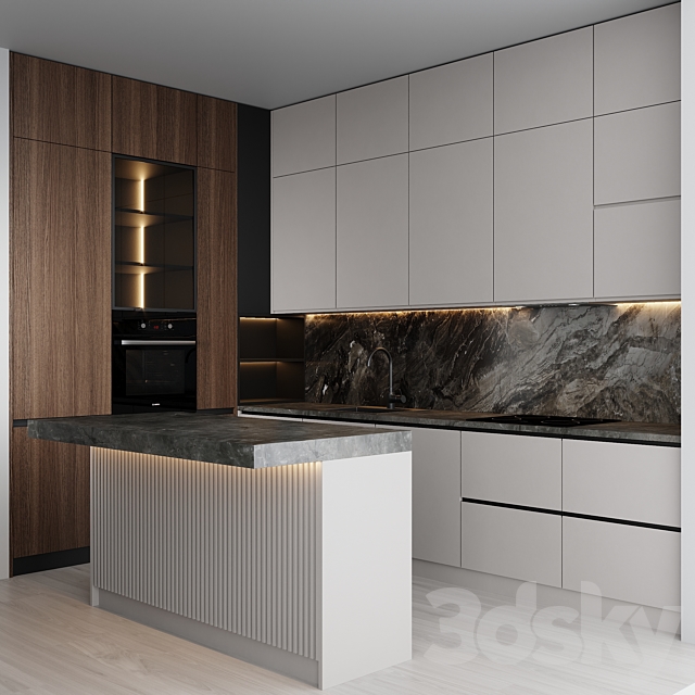 Kitchen set 2 3DSMax File - thumbnail 1