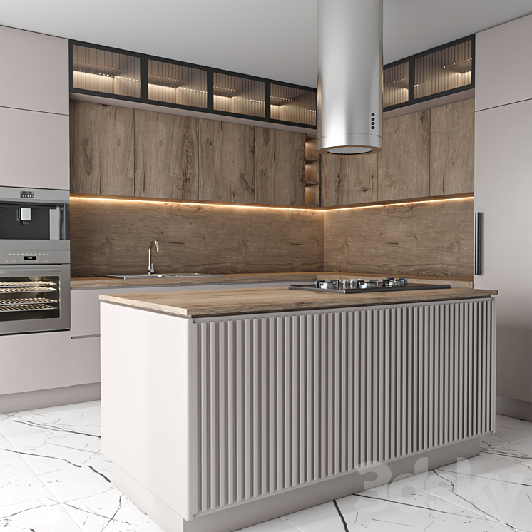 kitchen set 27 3DS Max Model - thumbnail 2