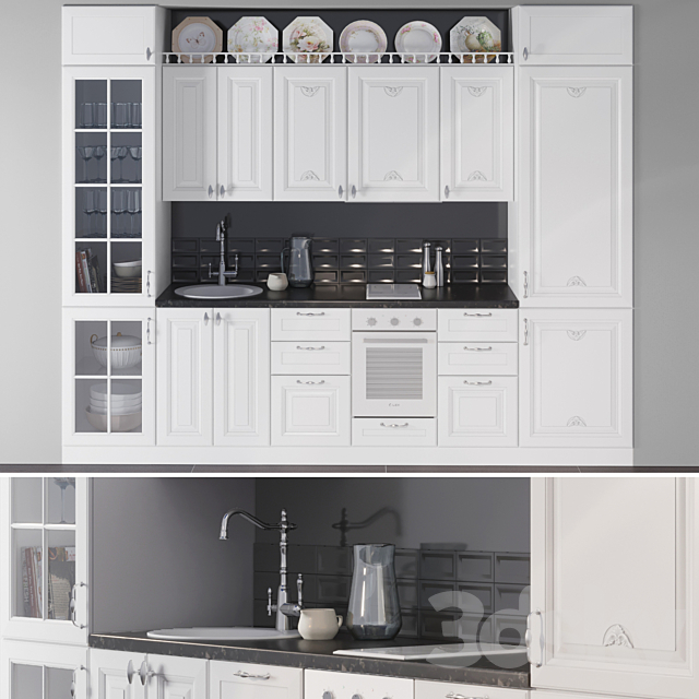 kitchen set 3 3DSMax File - thumbnail 1