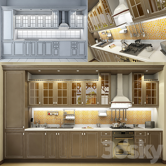 kitchen set 3DSMax File - thumbnail 1