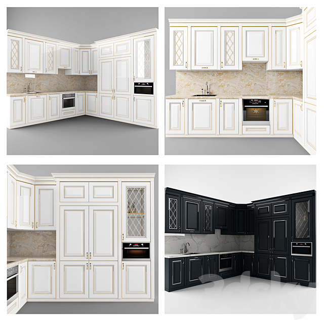 Kitchen set 3DSMax File - thumbnail 1