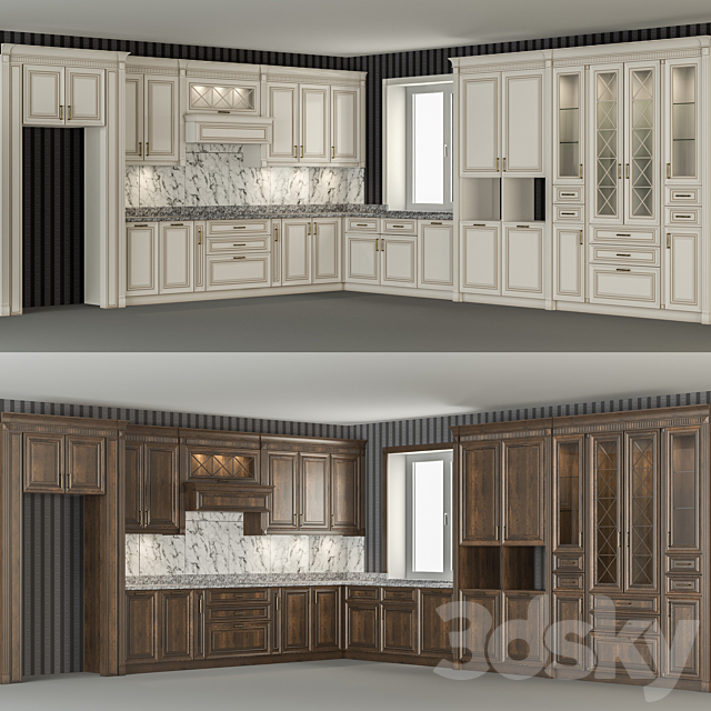 Kitchen set 3DSMax File - thumbnail 1