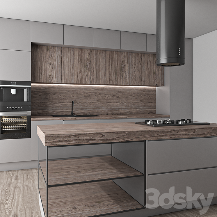 kitchen set 41 3DS Max Model - thumbnail 2