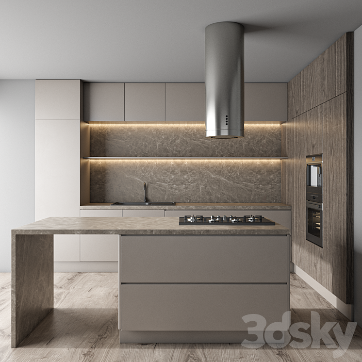 kitchen set 47 3DS Max Model - thumbnail 1