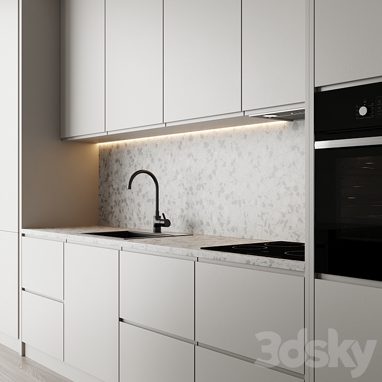 Kitchen set 5 3DS Max - thumbnail 2