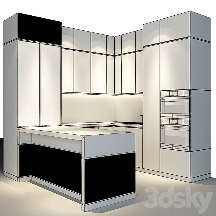 Kitchen set 59 3DS Max - thumbnail 2