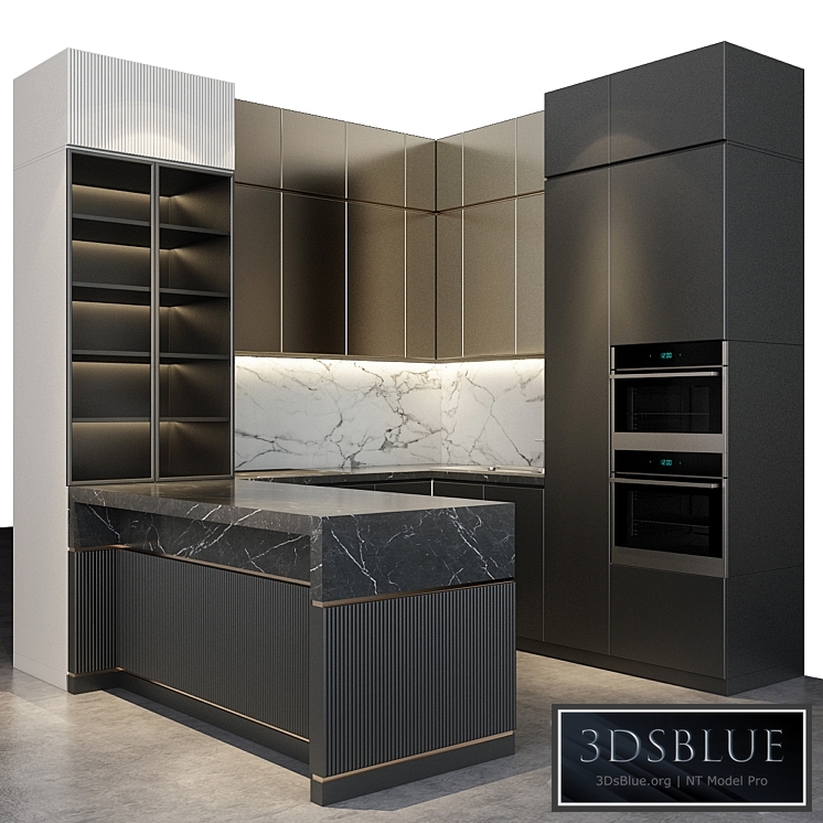 Kitchen set 59 3DS Max - thumbnail 3