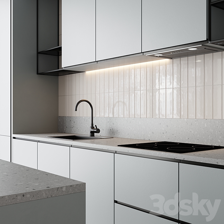 Kitchen set 6 3DS Max - thumbnail 2