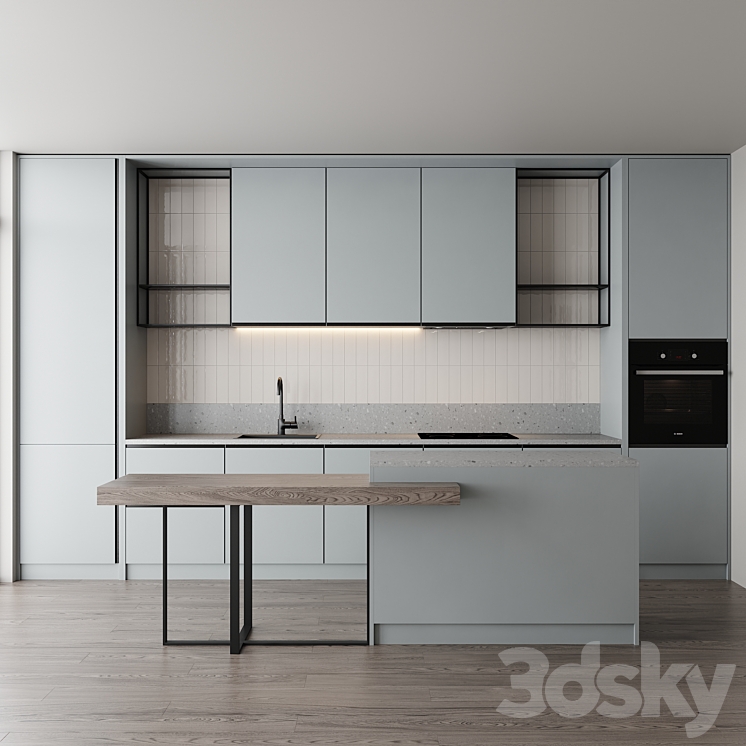 Kitchen set 6 3DS Max - thumbnail 1