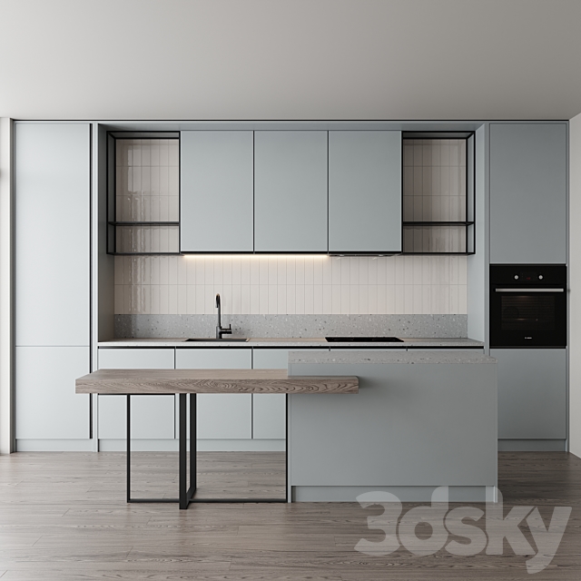 Kitchen set 6 3DSMax File - thumbnail 1