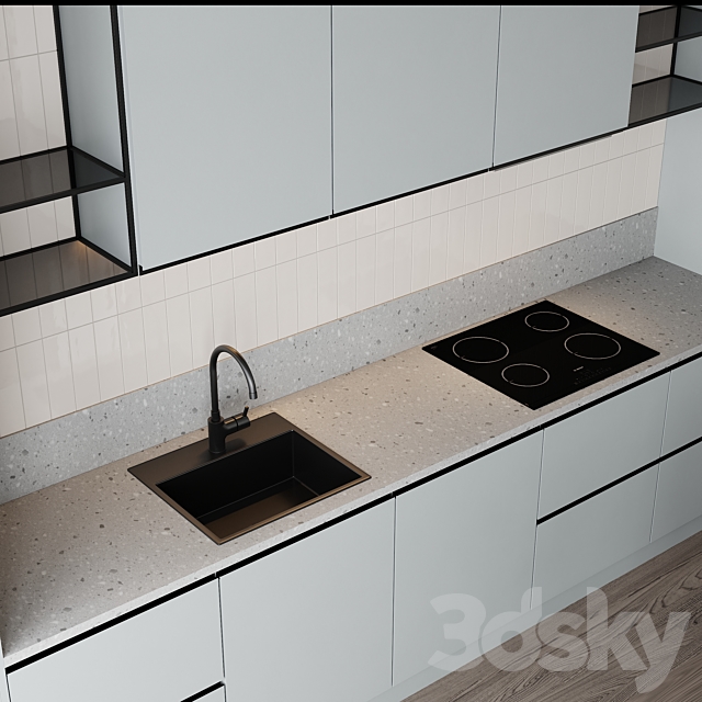 Kitchen set 6 3DSMax File - thumbnail 3