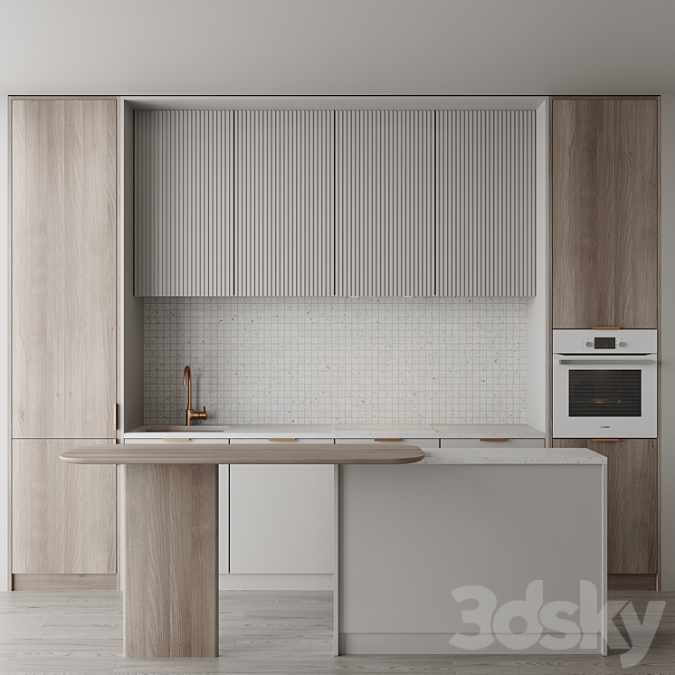 Kitchen set 8 3DS Max - thumbnail 1