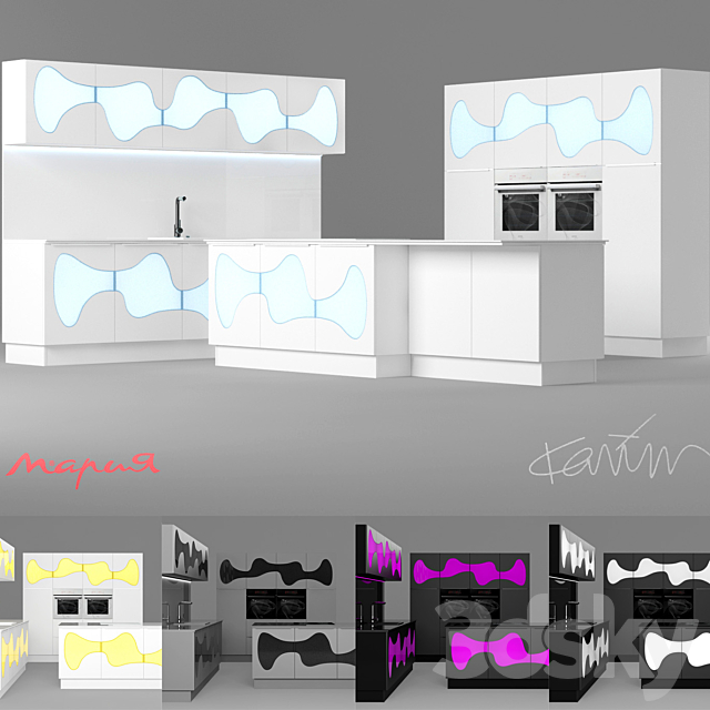 Kitchen set Maria Karma 3DSMax File - thumbnail 1