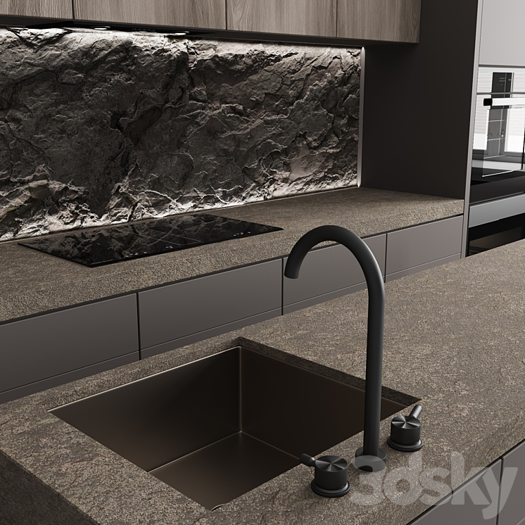 Kitchen Stone No. 73 3DS Max - thumbnail 2