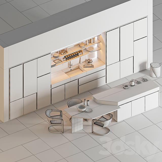 Kitchen TM Italia Petra 3DSMax File - thumbnail 3