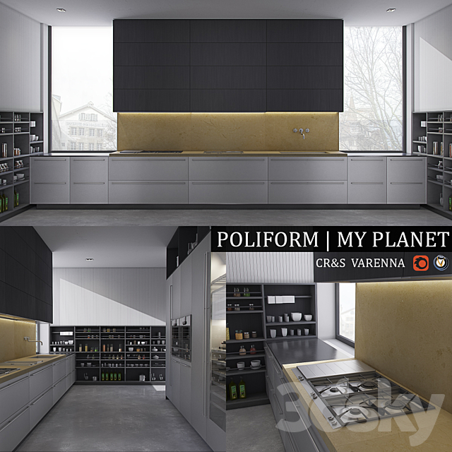 Kitchen Varenna My Planet 3DSMax File - thumbnail 1