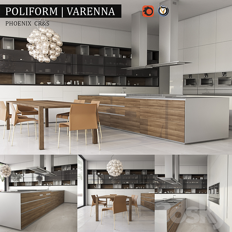 Kitchen Varenna Phoenix 3DS Max - thumbnail 1