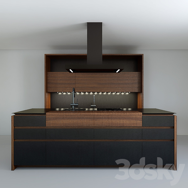 Kitchen Wind Cemento Eta Noir 3DSMax File - thumbnail 3