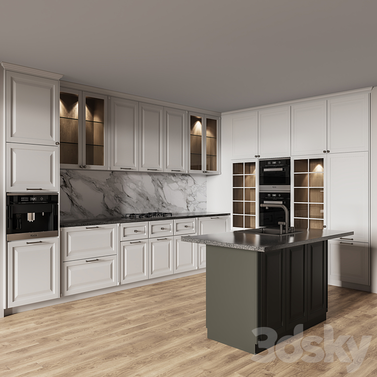 Kitchen018 3DS Max Model - thumbnail 1