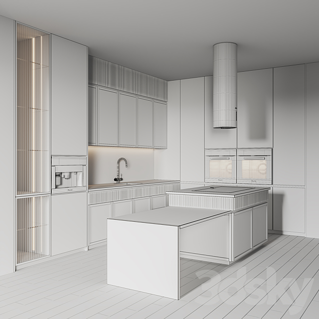 Kitchen038 3DS Max Model - thumbnail 7