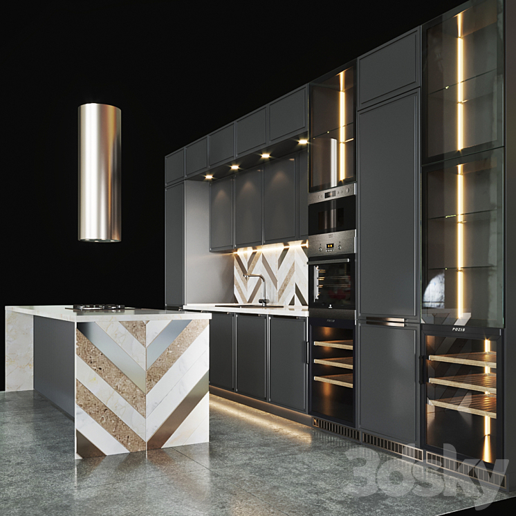 Kitchen_43 3DS Max - thumbnail 2