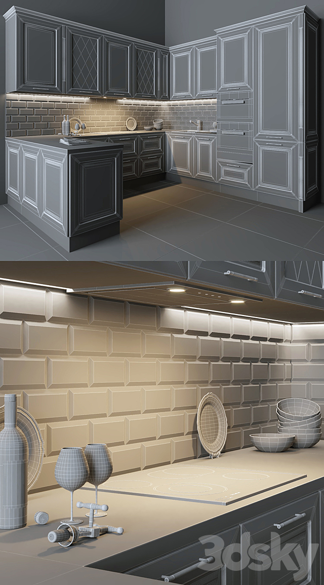 Kitchen_Evita_ 3DSMax File - thumbnail 3