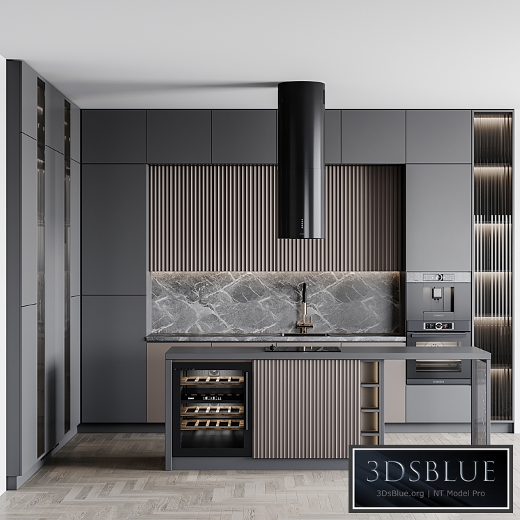 kitchen_modern160 3DS Max - thumbnail 3