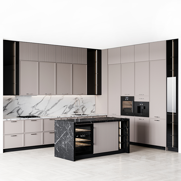 kitchen_modern167 3DS Max Model - thumbnail 1