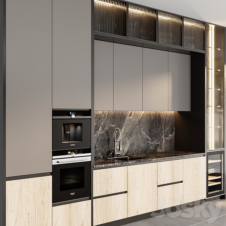 kitchen_modern38 3DS Max Model - thumbnail 2