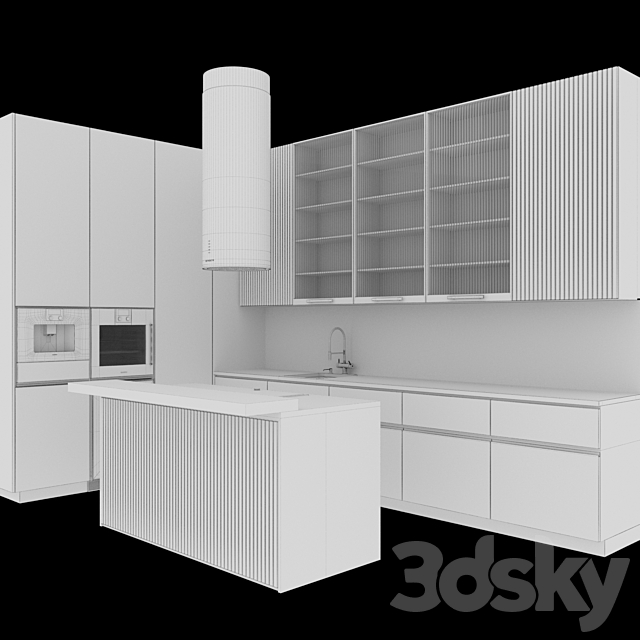 kitchen_modern53 3DS Max Model - thumbnail 7